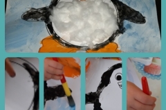 Sezione Primavera: il nostro amico Pinguino con la pancia ricoperta di cotone🤗